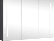 vidaXL Dulap de baie cu oglindă și LED, 89x14x62 cm
