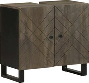 vidaXL Dulap pentru chiuvetă negru 62x33x58 cm lemn masiv de mango