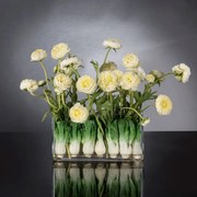 Aranjament floral decor festiv design LUX RECTANGULAR VASE ZANTE