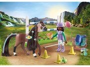 ARENA CU ZOE SI CALUTUL BLAZE - PLAYMOBIL HORSES OF WATERFALL (PM71355)
