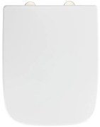 WENKO 24334100 - Capac WC EXCLUSIVE 46,5 x 37 cm alb/argintiu