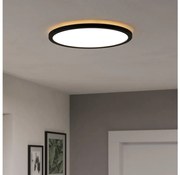 Plafonieră LED de exterior Eglo 901439 ROVITO 18,5W/230V d. 38,9 cm IP44 negru