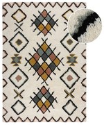 Covor crem țesut manual din lână 120x170 cm Moroccan Midar – Flair Rugs