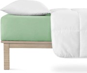 decoDoma Cearșaf elastic jersey cu elastan verde 180 x 200 cm