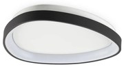 Plafoniera LED design circular Gemini pl d042 on-off 2700k negru