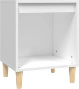 vidaXL Noptieră, alb, 40x35x50 cm, lemn prelucrat