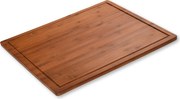Blat de taiere cu picioare antiderapante, bambus inchis la culoare, 50 x 56 cm