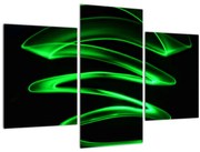 Tablou - valuri neon (90x60 cm)