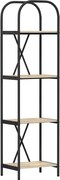 vidaXL Raft pentru cărți Stejar Sonoma 40 x 30 x 146 cm Lemn compozit