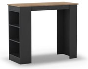 Masă de bar cu blat cu aspect de lemn de stejar 47x120 cm Peru – Marckeric