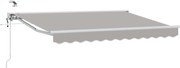 vidaXL Cort electric retractabil Gri deschis 3 x 2,5 m