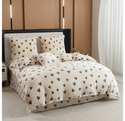 Lenjerie cocolino HEARTINO crem Dimensiune lenjerie de pat: 70 x 90 cm | 140 x 200 cm