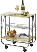 Wenko Cărucior pliabil pentru servit masa DinettDeluxe, 68 × 41 × 70 cm
