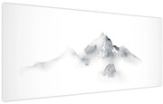 Tablou - Pictură cu cerneală de munți (120x50 cm)