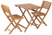 Set de mobilier de balcon acacia Fieldmann