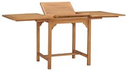 vidaXL Masă de grădină extensibilă (110-160)x80x75cm lemn masiv tec