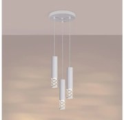 Lustră pe cablu Sollux SL.1694 LIRO 3xGU10/10W/230V alb