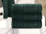 Prosop CONFORT 70 x 140 cm verde inchis, 100% bumbac