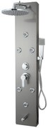 Panou de dus cu hidromasaj,TRENDY’S cu 4 functii inox satinat