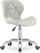 Scaun de birou AVOLA VELVET alb