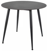 Masă de bucătărie Rion - 90 cm diametru, negru