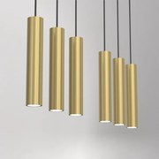 Lustră pe cablu RAITO 6xGU10/8W/230V alamă