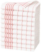 ARÔME HOME Șervețel de bucătărie roșu, 50 x 70 cm,set de 10 bucăți