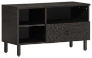 vidaXL Dulap TV, negru, 80x33x46 cm, lemn masiv de mango