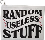 Portfard Cosmetice tip Plic, model Random useless stuff, 23x18 cm, Alb, BEKZ®