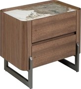 Noptiera 2 sertare deosebita design LUX Walnut-Marble