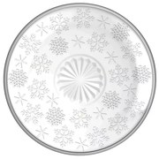 Farfurie de desert din sticlă Altom Fulgi dezăpadă 17,5 cm