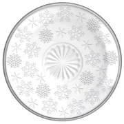 Farfurie de desert din sticlă Altom Fulgi dezăpadă 17,5 cm