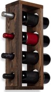 Stand sticle vin din lemn, seria wood,Homs Bar, Natur, 50 x 12 x 17 cm,700153