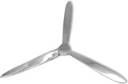 vidaXL Decorațiune de perete elice din aluminiu, argintiu, 70 cm