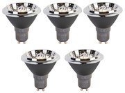 Set de 5 becuri LED GU10 cu 3 trepte de reglare a intensității luminii de la cald la neutru AR70 6W 320lm 2000-3000K
