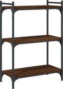 vidaXL Bibliotecă cu 3 niveluri, stejar maro 60x30x86 cm lemn compozit
