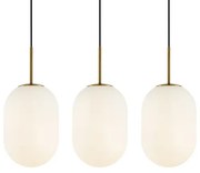 Lustră pe cablu ALIAS 3xE14/40W/230V auriu