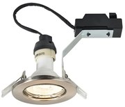 Set de 5 spoturi incastrabile directionabile cu bec GU10 2700K Canis nickel