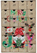 Calendarul de Advent Joy, 38 x 26 x 6,5 cm