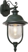 Lampă clasică de perete pentru exterior verde închis cu plastic IP44 - Genoa