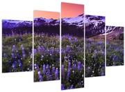 Tablou - Vulcan și flori (150x105 cm)