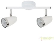 Lustra aplicata design modern alb 2 spoturi LED Karen 6667 RX