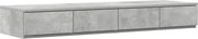 vidaXL Sertare pentru pat cu sertar Gri din beton 120 x 36,5 x 16,5 cm