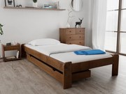Pat ADA 90x200 cm stejar Saltele: Fara saltea, Somiera pat: Cu lamele drepte