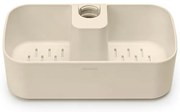 Organizator pentru dus Brabantia ReNew 1006272, 7.5x13.3x24.4 cm, Orificii scurgere apa, Rezistent la coroziune, Bej