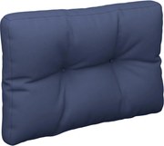 vidaXL Pernă de paleți, bleumarin, 50x40x12 cm, material textil
