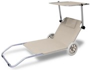 Deuba Sezlong Kreta aluminiu - bej
