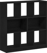 vidaXL Dulap cu cărți stejar negru 97,5x29,5x100 cm lemn prelucrat