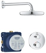 Sistem dus incastrat Grohe Grohtherm Perfect Round Tempesta 210, 1 consumator, crom - 34726000