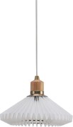 Halo Design 744053 - Lustră PARIS suspendată pe cablu 1xG9/28W/230V Ø 24 cm alb/alamă/stejar